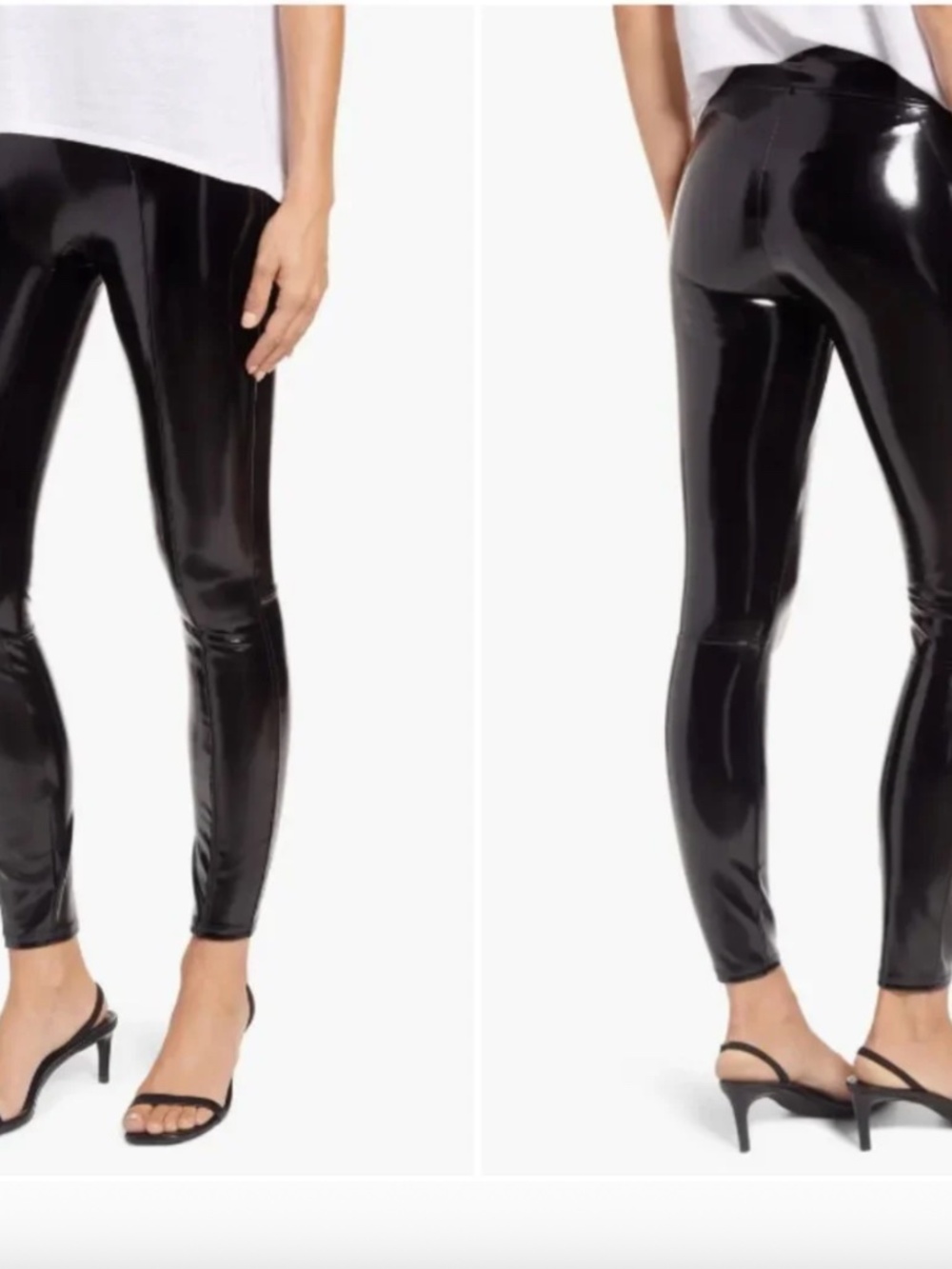 Spanx Faux Patent Leather Leggings